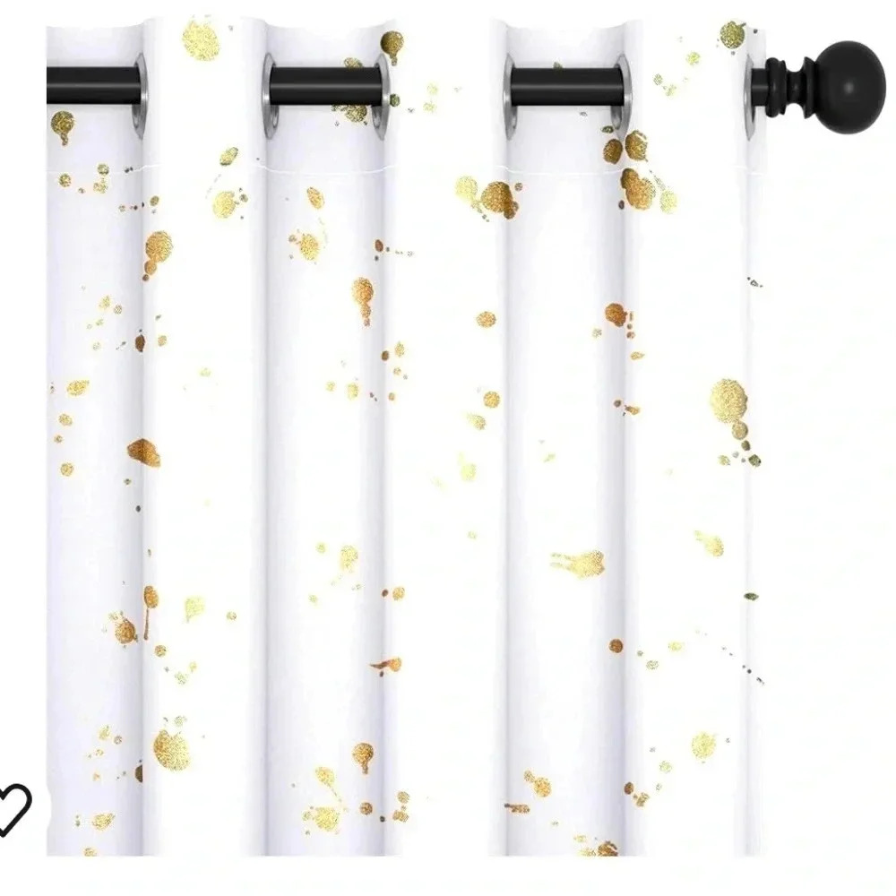 Deconovo Blackout Curtains 45 Inch Length, Thermal Insulated   New